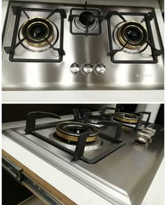 gas stove hob LPG / kitchen air hood / HOOB CHULHA 03114083583 0