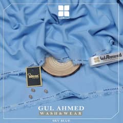 Gul Ahmed Men's Premium Quality Wash & Wear season collection 2024