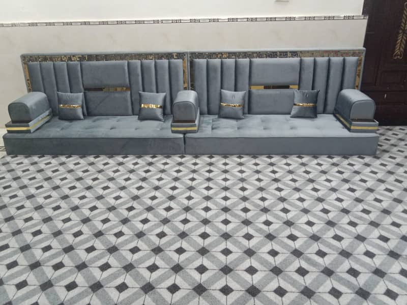 majlis sofa/Arabic Majlis/Arbi Sofa/ running foot 4