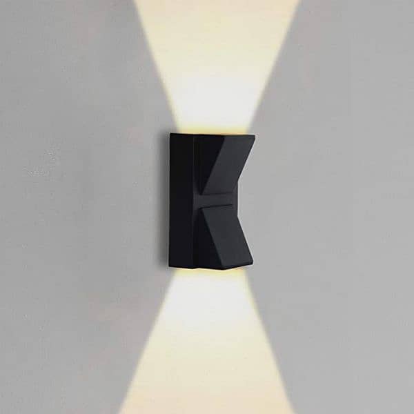 K-Shaped LED Wall Sconce Indoor Outdoor Wall Lamp 10 Watts 0