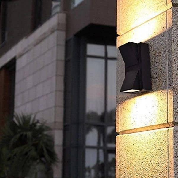 K-Shaped LED Wall Sconce Indoor Outdoor Wall Lamp 10 Watts 2