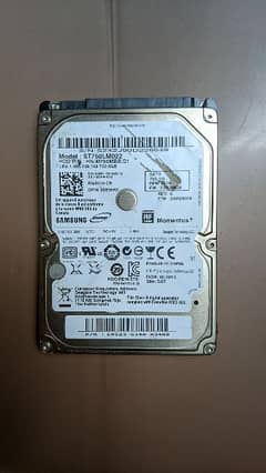 Samsung 750GB 5400RPM SATA Hard Drive
Health=91%
Working Perfectly