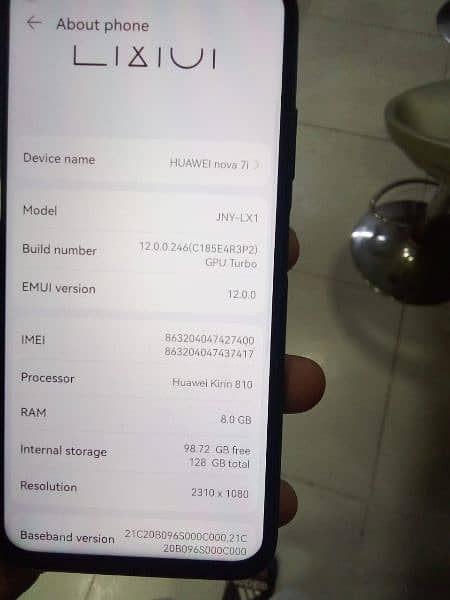 Huawei Nova 7i 8/128 - Excellent Condition | Exchange bi ho jay ga 8