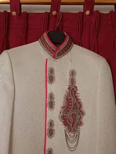 Wedding Sherwani+Khusse+Kulla 10/10 Condition Only One Time Used