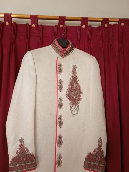 Wedding Sherwani+Khusse+Kulla 10/10 Condition Only One Time Used 3