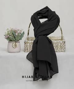 1 Pc Chiffon Plain Hijab