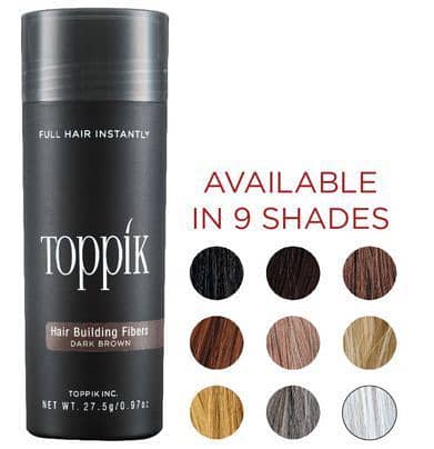 Toppik Hair Fiber 27.5g Dark Brown,Black, white, light brown 4