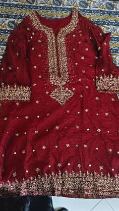 Red Embroidery Suit