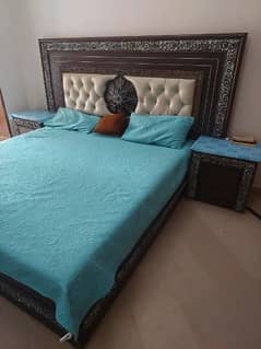 Beautiful Wooden Bed Set for sale in Islamabad