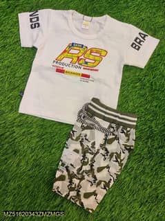 baby boys cotton blended t shirt and knicker whtsap 03359548988