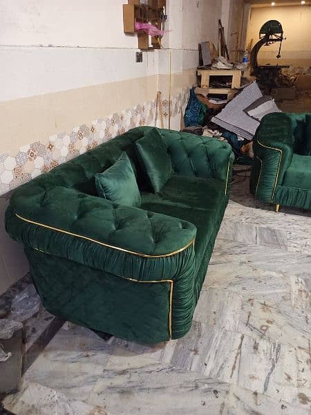 luxury chesterfield sofa set D shape. 3_2_2 11