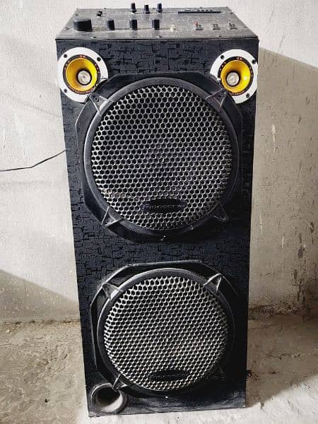 D J sound system 12"×2 1