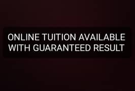 We provide online tuition with guaranteed result