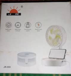 Rechargeable Fan With LED Light