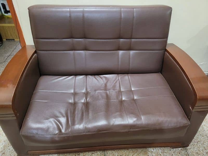 2 seater leather sofa 1