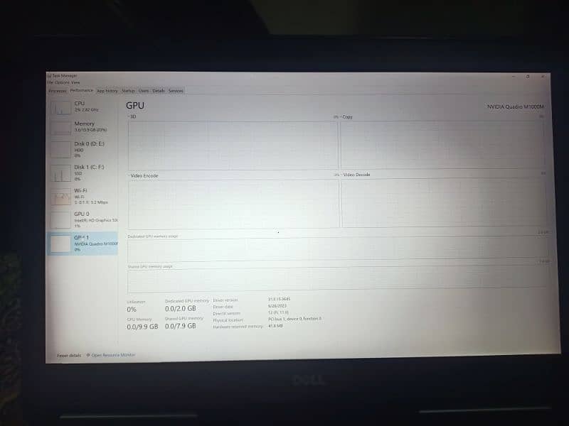 Dell Precision 7510, Ci7 6th gen, 2 gb GPU, 512 gb 6