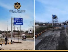 3 marla plot for sale in Dream Housing society Raiwind Rod