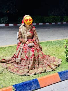 bridle barat lehnga kashees neelam muneer red silk