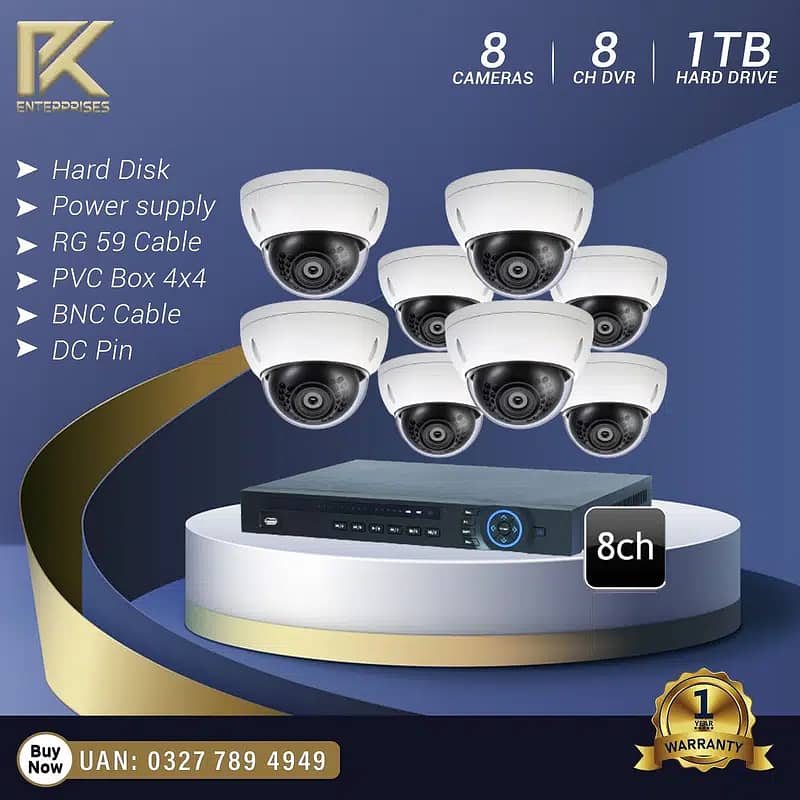 4 CCTV Camera 1080p Full-HD Day & Night Vision Waterproof 2