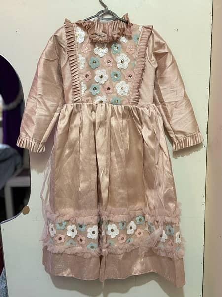 lili kids frock made in KSA 10years and 5 years availabale 2