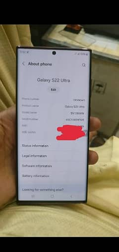 Samsung s22 ultra all ok 12/256 urgent for sale