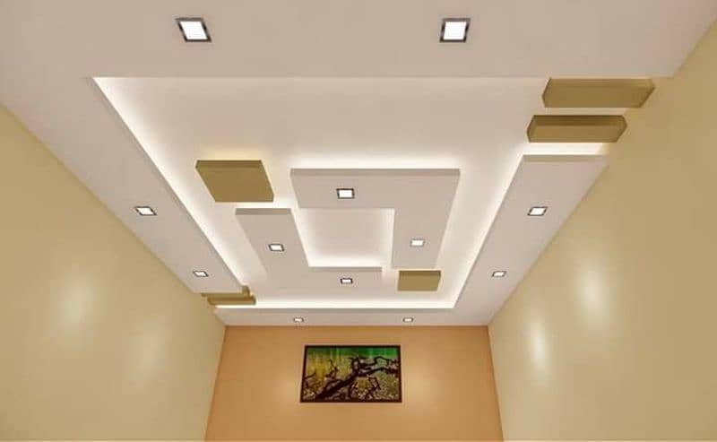 All kind of home decoratorion like 2×2 false ceiling,wallpaper 0