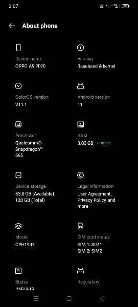 Oppo A20 8+3RM__128 Memory 2