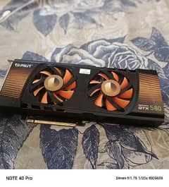 gtx 580 palit 3gb graphic card  gaming video editing graphics design