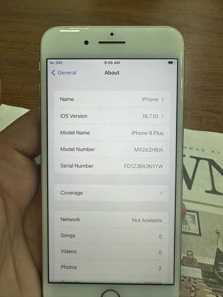 iPhone 8 Plus 128GB PTA in 55k 7