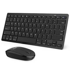 OMOTON Bluetooth Keyboard and Mouse Combo, Wireless Keyboard Mouse