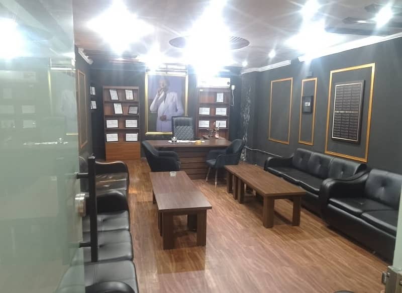 1200 square Feet Brand New Fully Furnished Corporation Office For Rent At Main Boulevard gulberg 3 Lahore 0