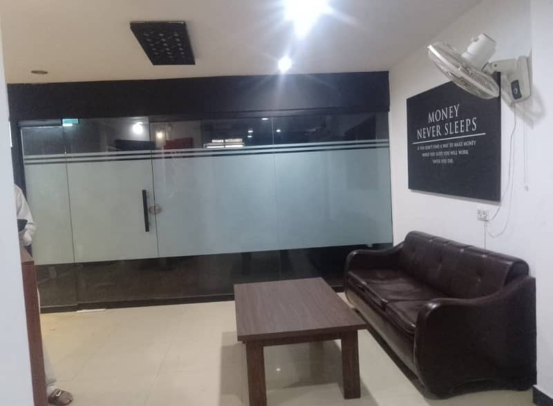 1200 square Feet Brand New Fully Furnished Corporation Office For Rent At Main Boulevard gulberg 3 Lahore 1