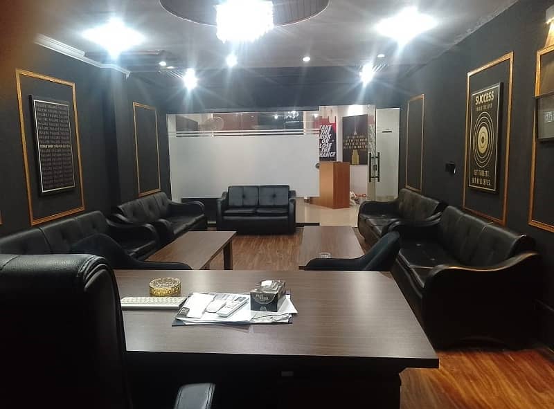 1200 square Feet Brand New Fully Furnished Corporation Office For Rent At Main Boulevard gulberg 3 Lahore 12