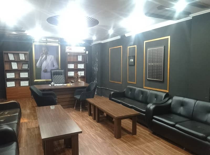 1200 square Feet Brand New Fully Furnished Corporation Office For Rent At Main Boulevard gulberg 3 Lahore 14