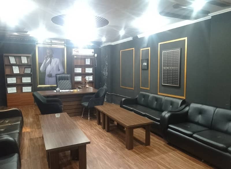 1200 square Feet Brand New Fully Furnished Corporation Office For Rent At Main Boulevard gulberg 3 Lahore 15