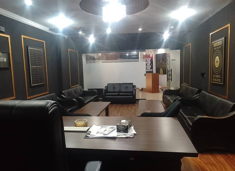 1200 square Feet Brand New Fully Furnished Corporation Office For Rent At Main Boulevard gulberg 3 Lahore 16