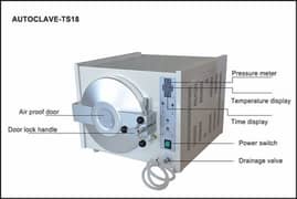 Dental auto clave machine for instruments cleaning