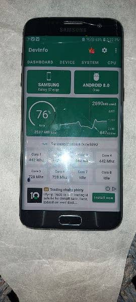 Samsung 7 edge 4gb ram 128 gb memory 5