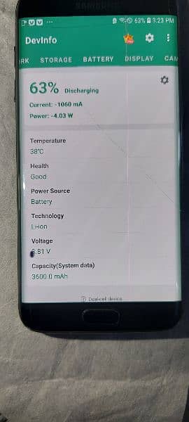 Samsung 7 edge 4gb ram 128 gb memory 7