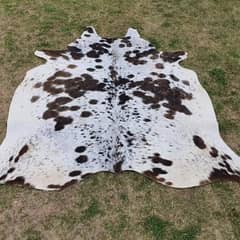 Cow skin naturally cow hair on leather