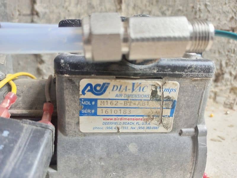 Air dimensions vaccum pump 1