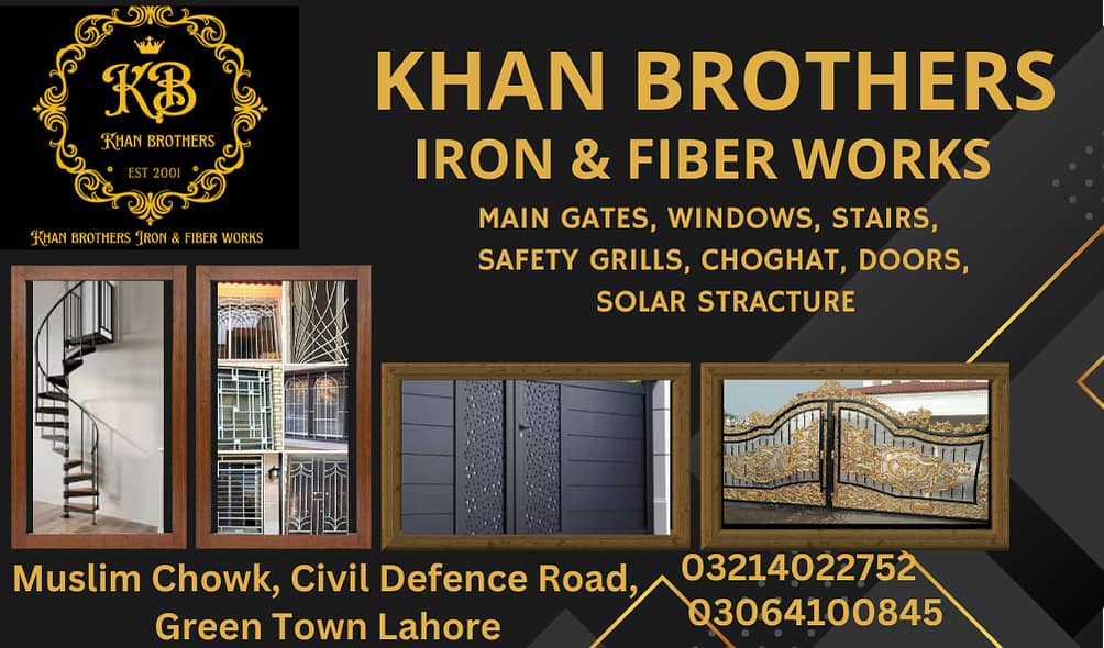 Main Gates/Grills/Windows/Choghat/Iron Stair/Solar Stracture/Garder/ 0