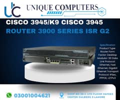 CISCO 3945/K9 CISCO 3945 ROUTER 3900 SERIES ISR G2 0