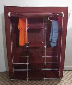 Foldable storage wardrobe - 3 door zippable