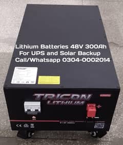 Lithium Tricon 48V 300Ah Best for Solar and UPS 5 Year Warranty