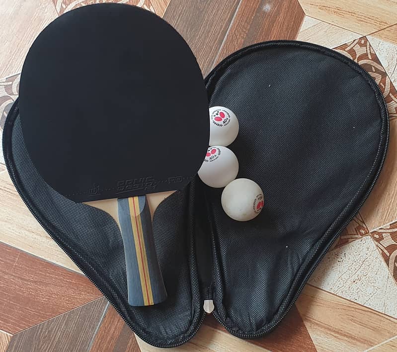 Donic Table tennis Racket with butterfly 3 Balls 5