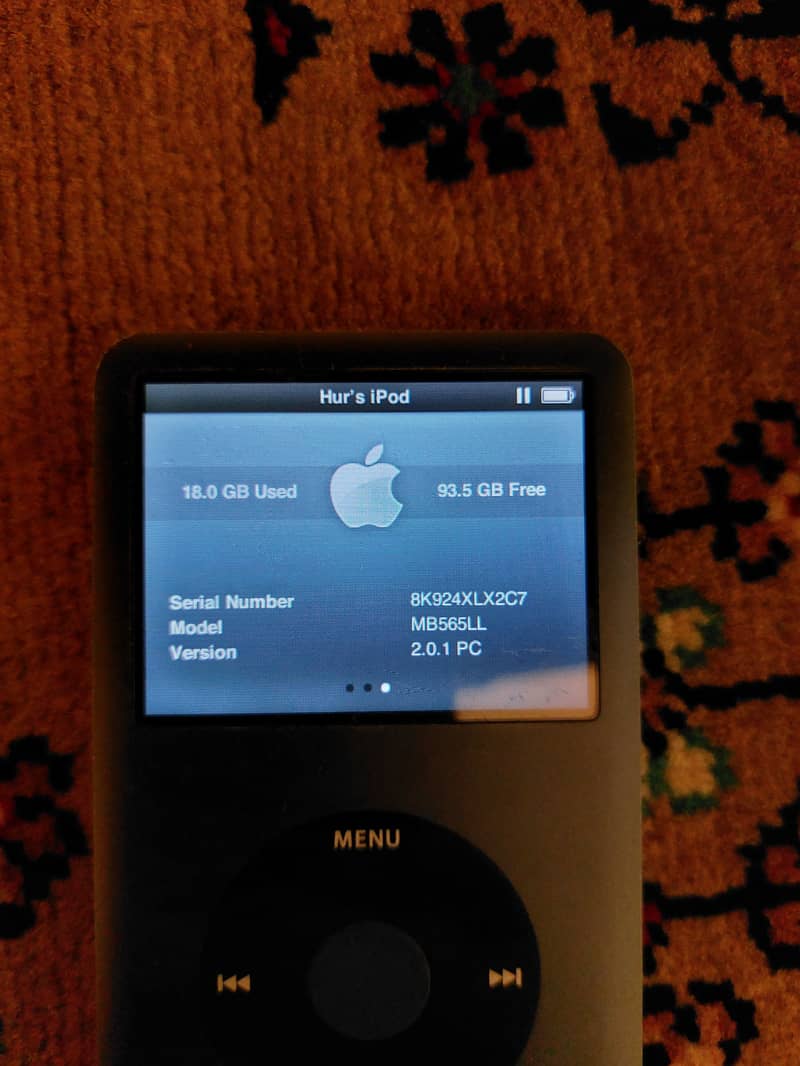 Apple iPod Classic 120GB 6.5 Gen 1