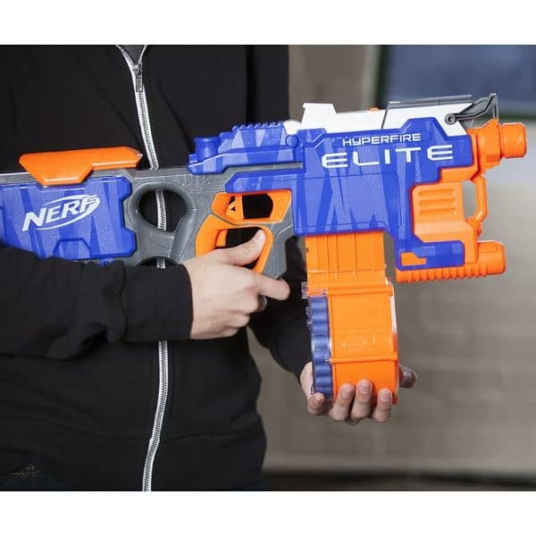 Used NERF HyperFire Elite Blaster Behtareen Halat Me 0