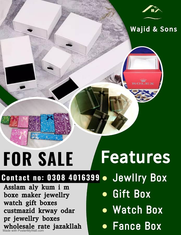 Jewellery Box | Ring Box | Earrings Box | Chains Boxes 2