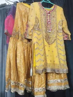 mehandi garara style dress